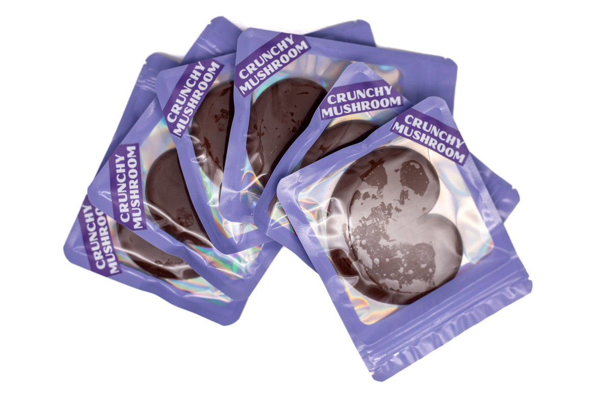 Sacred Hearts Chocolate Bar - Crunchy Mushroom - 6 Pack