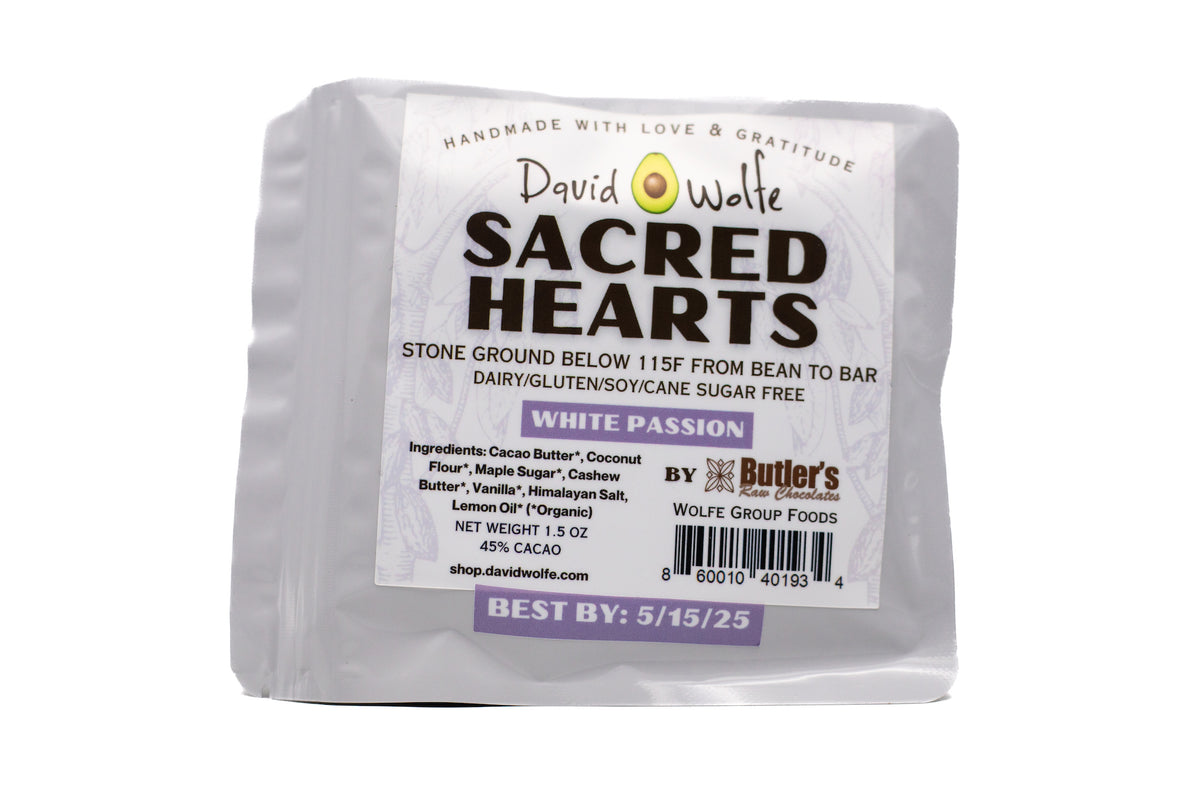 Sacred Hearts Chocolate - White Passion (6 pack)