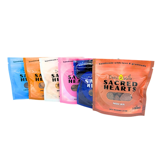 Sacred Hearts Chocolate - All Flavors - 6 Pack - Mini Hearts