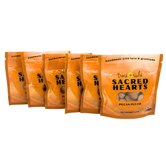 Sacred Hearts Chocolate  - Pecan Please - Mini Hearts 6 Pack