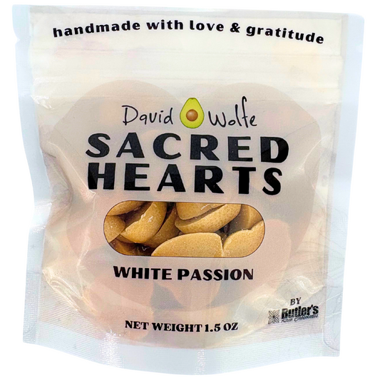 Sacred Hearts Chocolate - White Passion - Mini Hearts 6 Pack