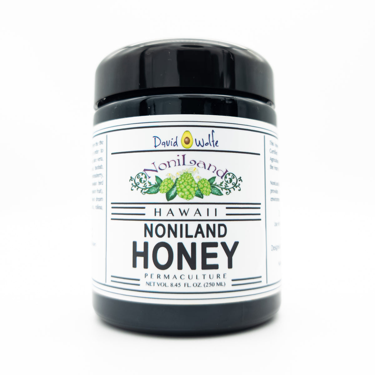 NoniLand Black-Red Honey (Raw, Unheated, Unprocessed) - From David Wolfe&#39;s Farm (250mL)